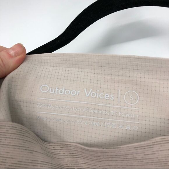 Outdoor Voices Tech Sweat Capri Leggings Two Tone Coyote Atmosphere Size S - Picture 6 of 11